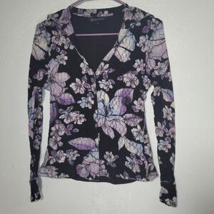 I.n.c International Concepts Floral Print Blouse - Size L